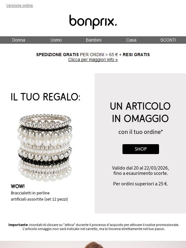 Ultimo giorno: set di braccialetti GRATIS con il tuo ordine⏳