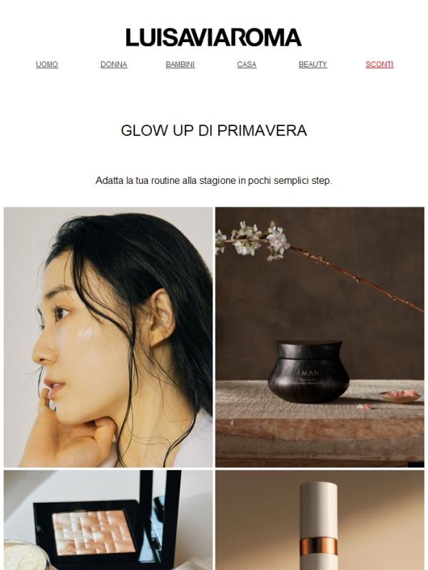 Il glow up di primavera in 4 passaggi