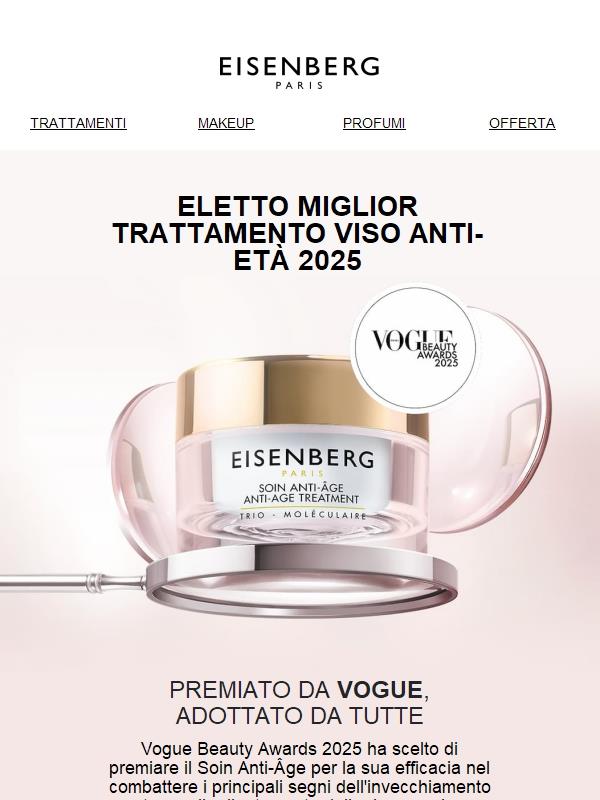 Eletto miglior trattamento viso anti-età 2025