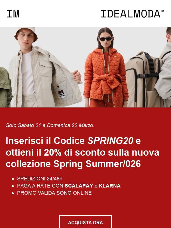 Special Sales: 20% di sconto esclusivo.