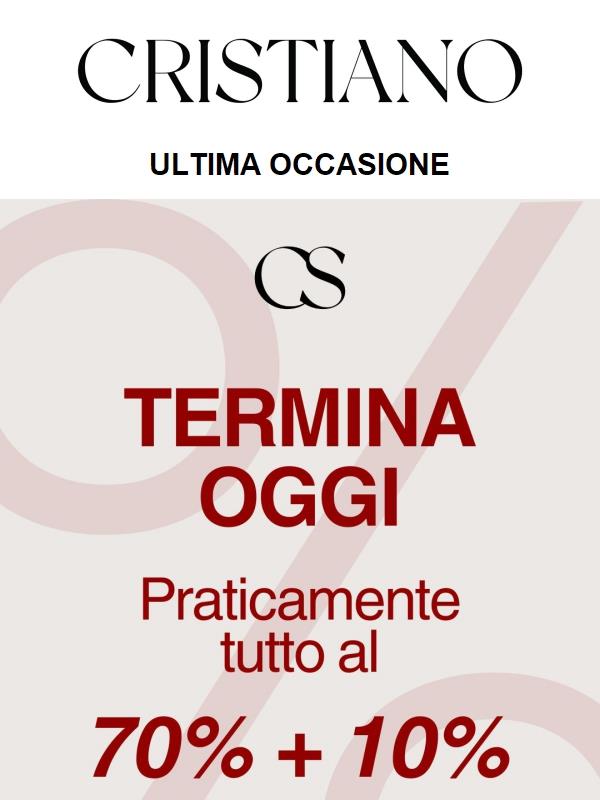🚨 Ultimo giorno: -70% + extra 10%