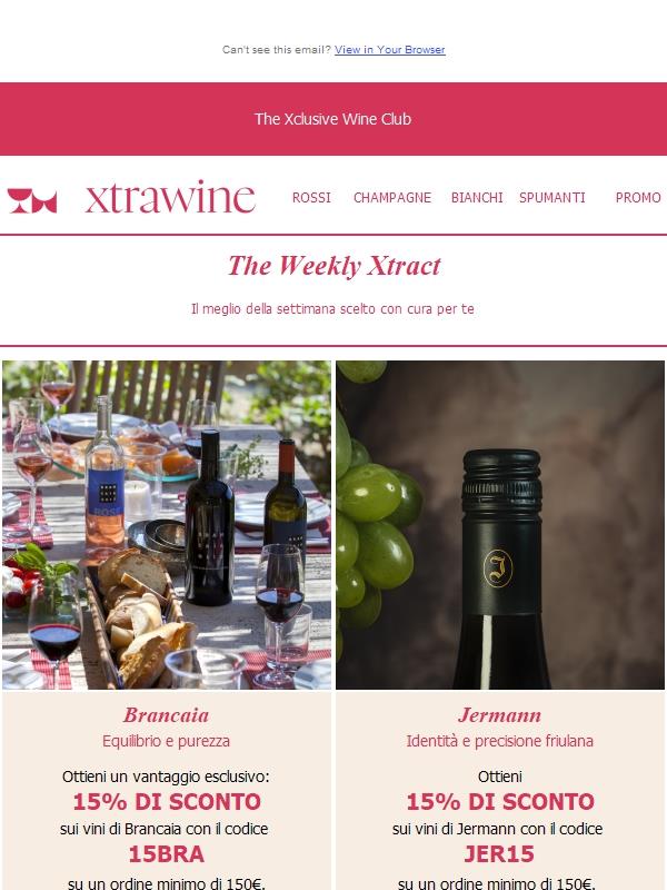 ULTIME 24 ORE | Scopri gli sconti eccezionali su Jermann e Brancaia