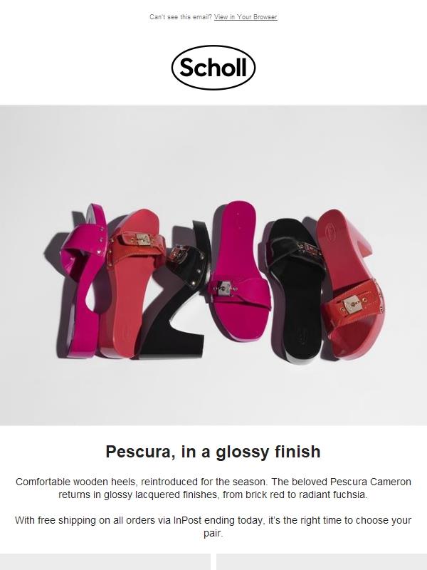 Pescura, in a glossy finish