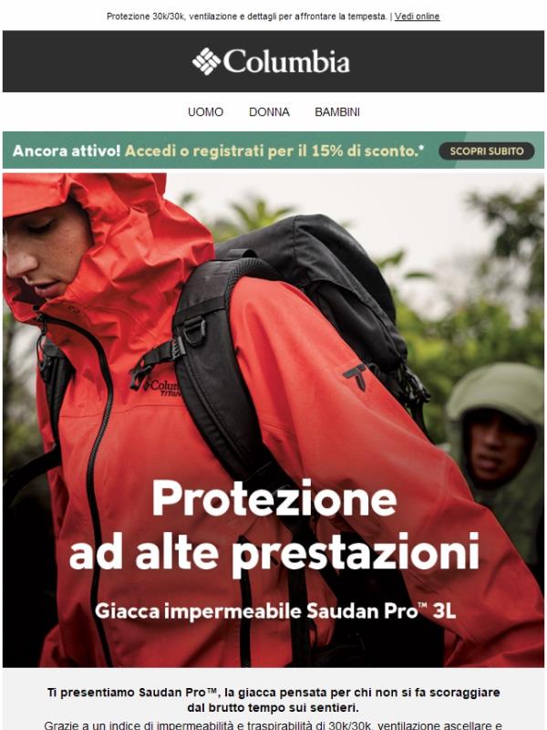 NUOVA giacca Saudan Pro™: impermeabilità estrema 🌧️