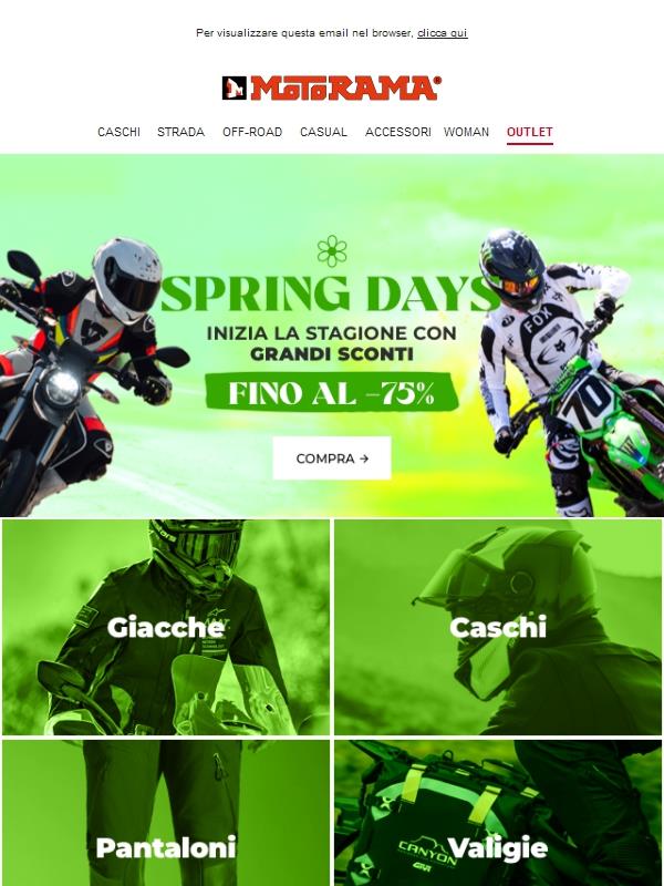 😎 Grandi sconti per la nuova stagione!