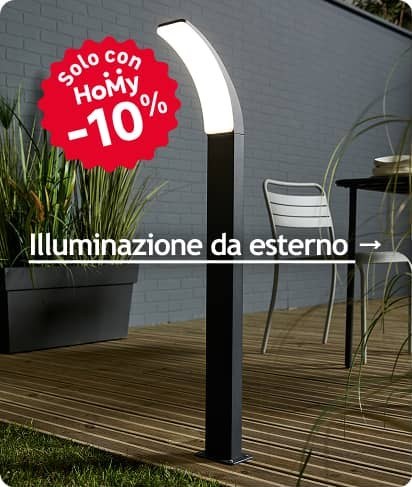 -10% su Illuminazione da esterno