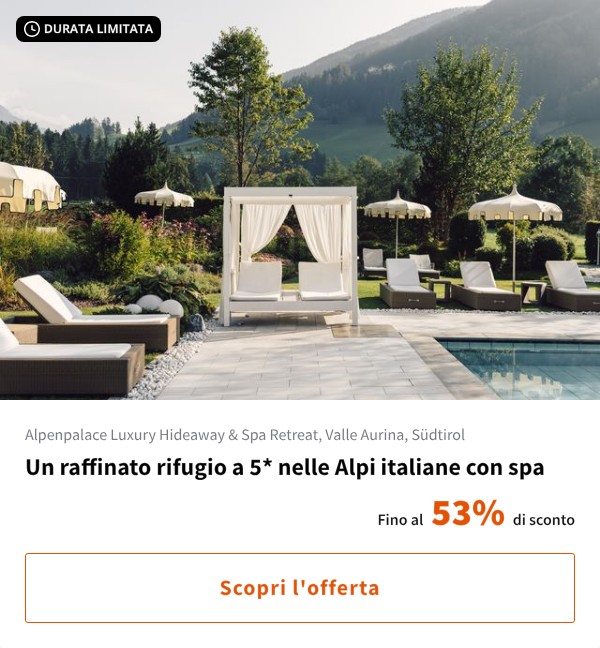 Un raffinato rifugio a 5* nelle Alpi italiane con spa