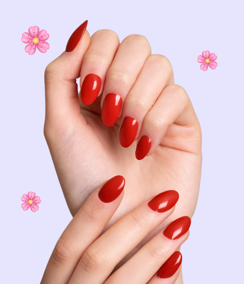 Mani con unghie colorate dallo smalto 513 Vittoria Mesauda Gelegant