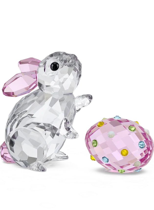 A rabbit with an egg