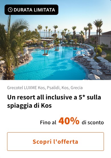 Un resort all inclusive a 5* sulla spiaggia di Kos