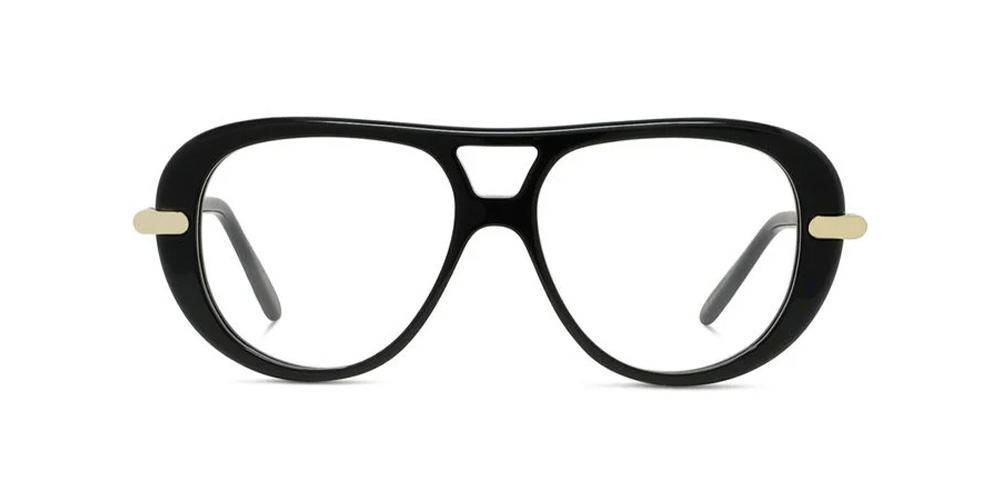 Slim Occhiali Da Vista Nero Pilot