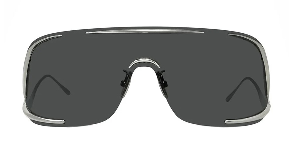 Signature Occhiali Da Sole Argento Mascherina