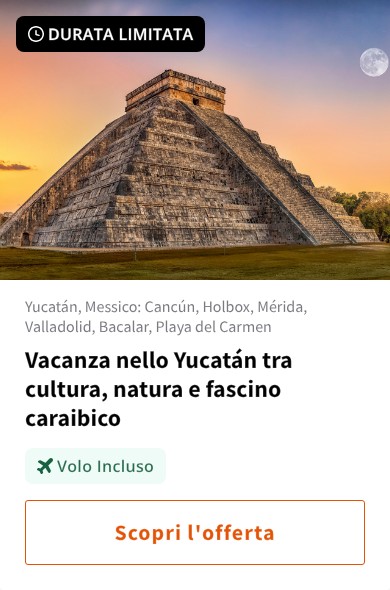 Vacanza nello Yucatán tra cultura, natura e fascino caraibico
