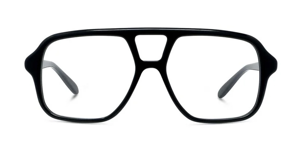 Slim Occhiali Da Vista Nero Rettangolari