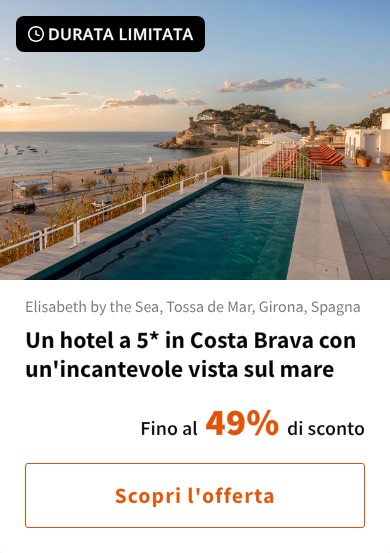 Un hotel a 5* in Costa Brava con un'incantevole vista sul mare