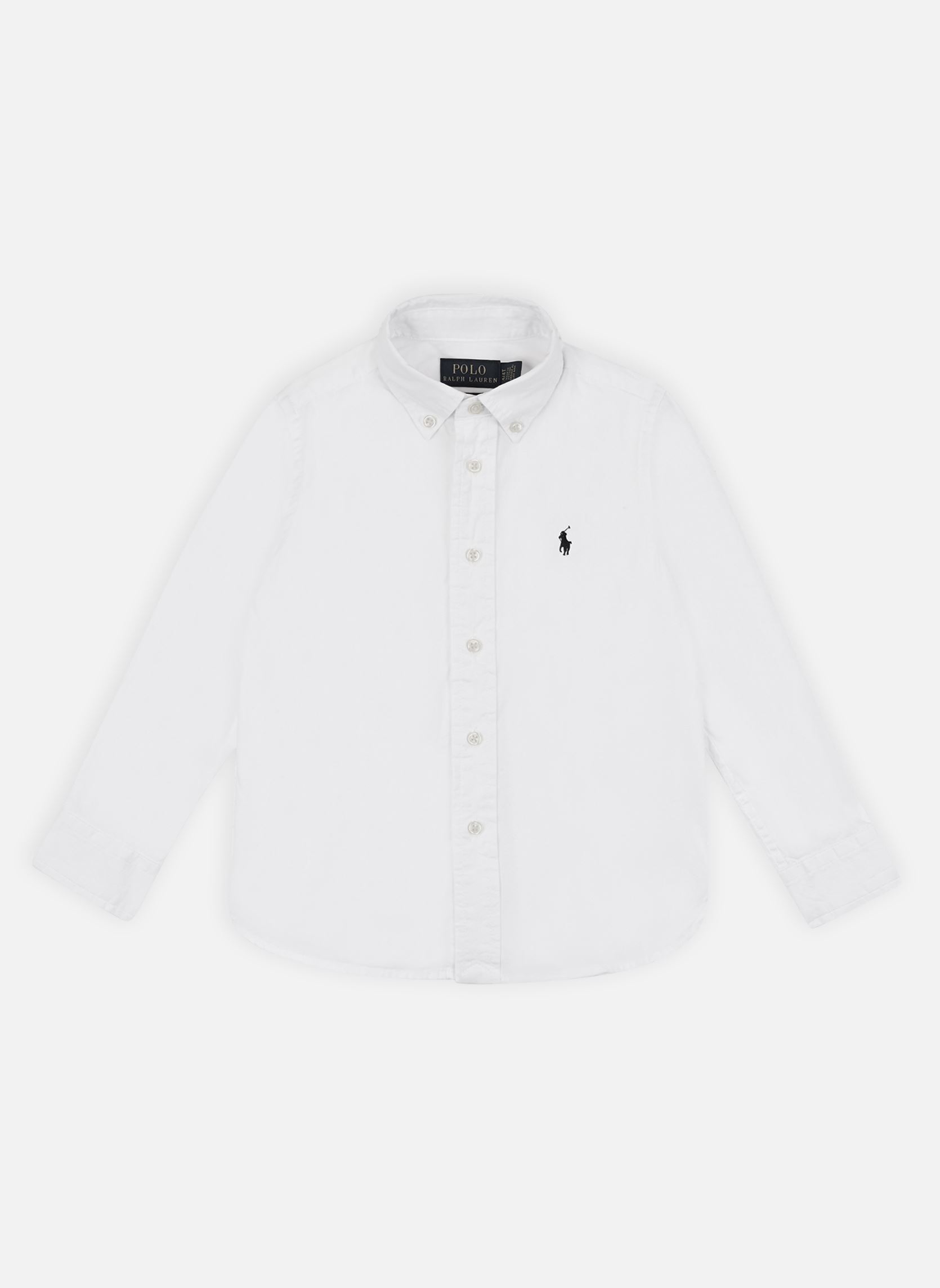 Polo Ralph Lauren Camicie s manches longues Camicie  Coton Oxford Cintrée garçon blanc