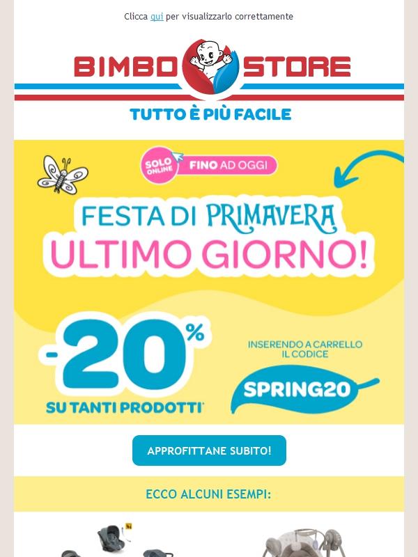 🌸🛍️ FESTA DI PRIMAVERA, ultime ore per il -20%! 🔥
