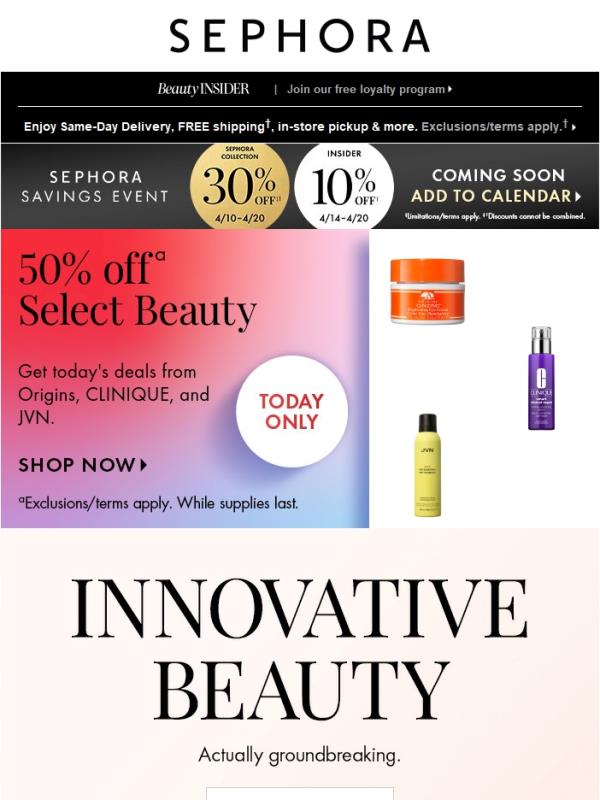 😮 Savings alert: Select beauty is 50% off
