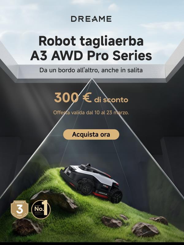 ⏰ Da non perdere – Ultimo giorno per la nostra offerta di lancio Robot Tagliaerba!