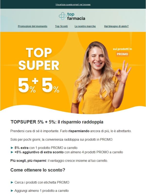Fino al 10% EXTRA: più scegli, più risparmi