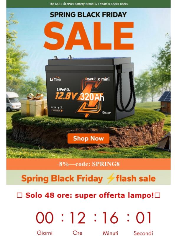 ⚡ Flash Sale 72h⚡ — Batterie per barche, prezzi minimi!  的副本