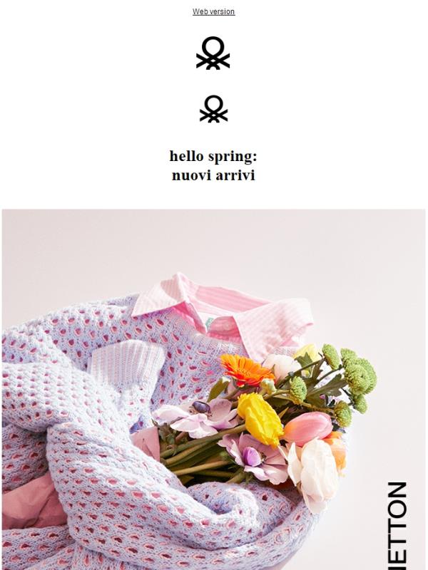 Nuovi arrivi ora su Outlet Benetton