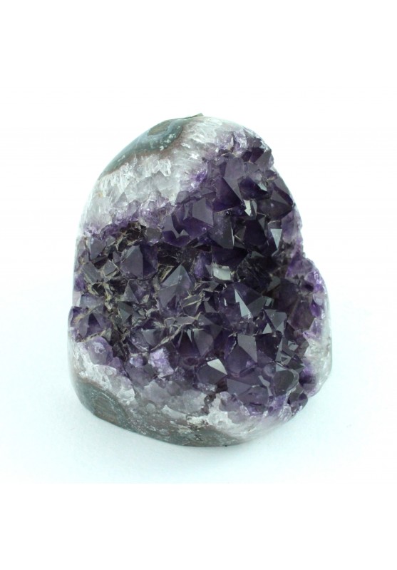 Image of Pietra Ametista Viola a Cupola Base Piana Geode Naturale per Casa e Ufficio