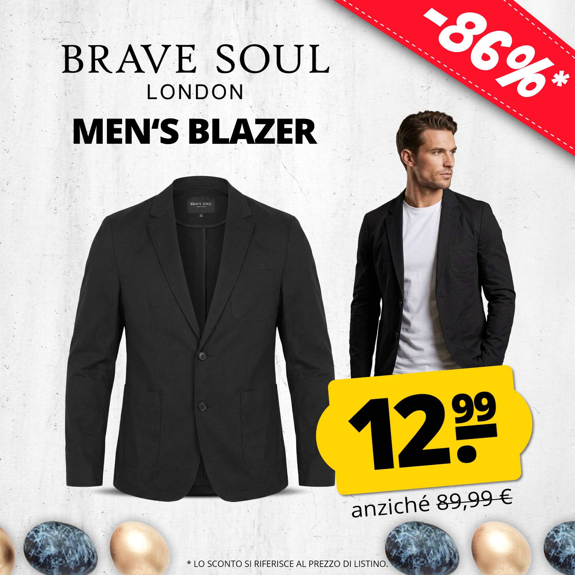 Giacca per Pasqua solo 12,99 € di BRAVE SOUL