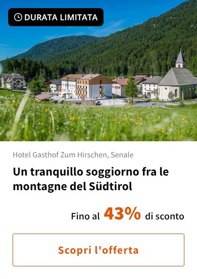Un tranquillo soggiorno fra le montagne del Südtirol