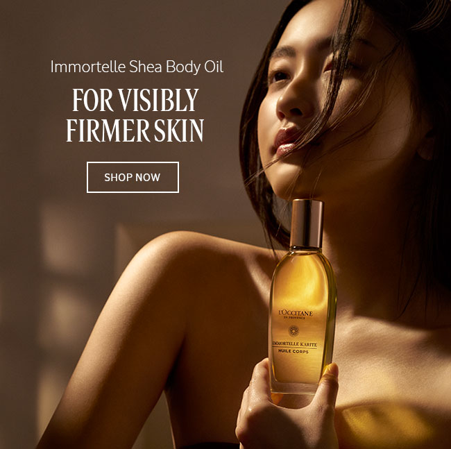 NEW IMMORTELLE SHEA BODY OIL | FOR VISIBLY FIRMER SKIN | SHOP NOW