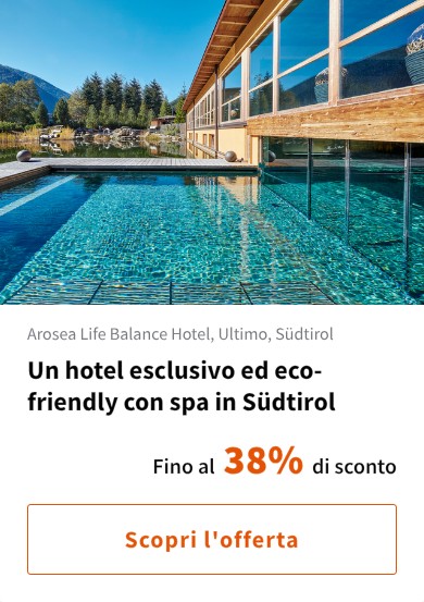 Un hotel esclusivo ed eco-friendly con spa in Südtirol