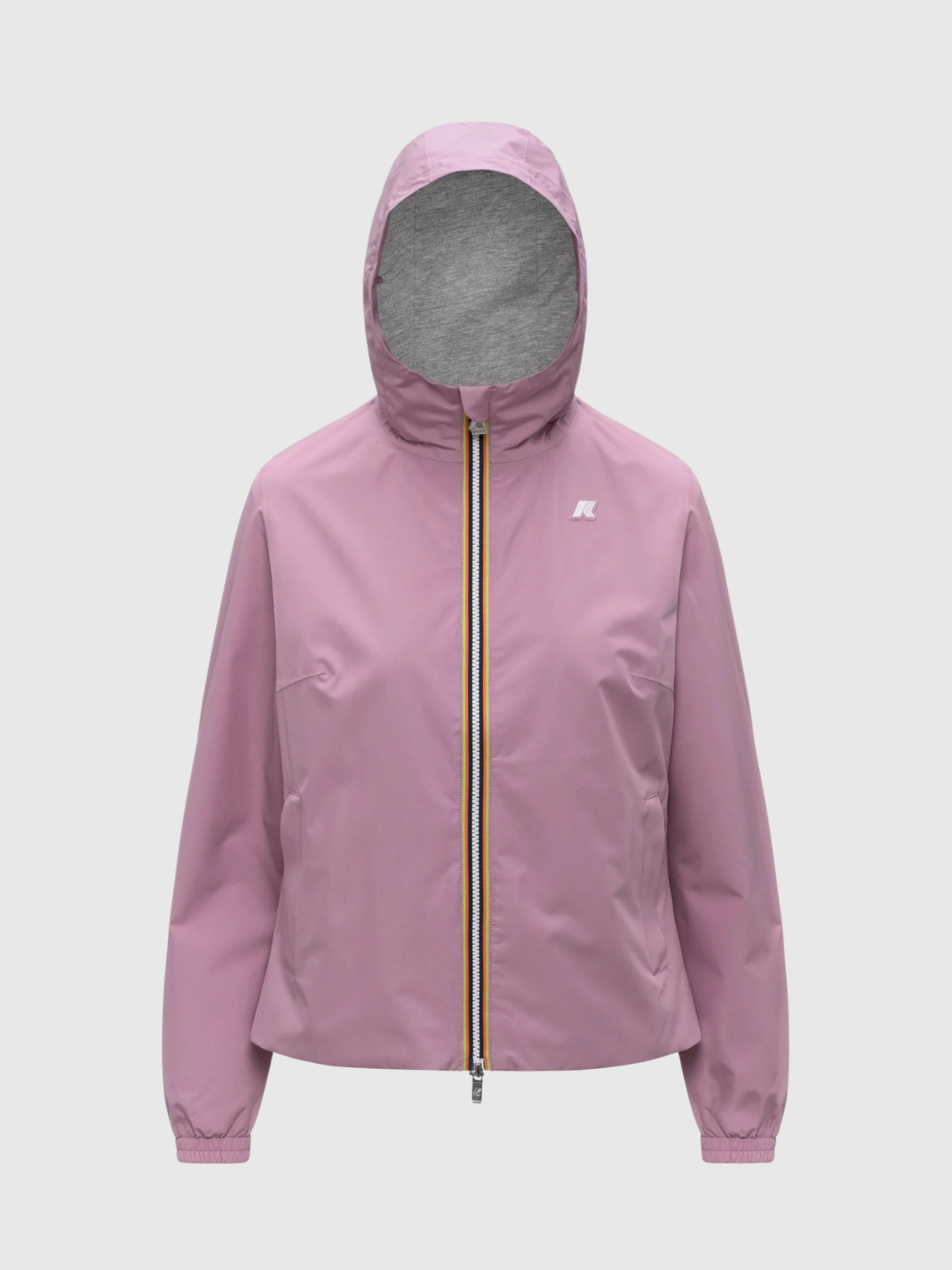 an image of a jacket with a hood and zippers on it