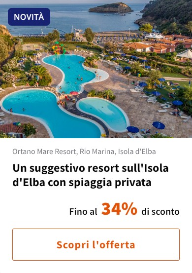 Un suggestivo resort sull'Isola d'Elba con spiaggia privata