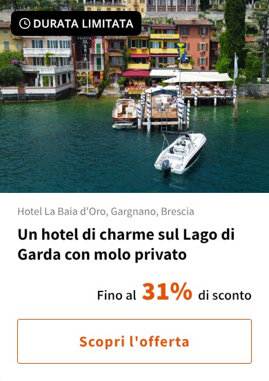 Un hotel di charme sul Lago di Garda con molo privato