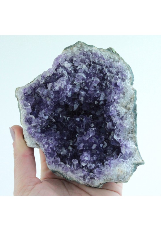 Image of Bellissima Geode Ametista Energia Zen Meditazione Purificazione Collezionismo 500gr Altissima Qualità