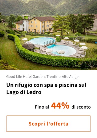 Un rifugio con spa e piscina sul Lago di Ledro