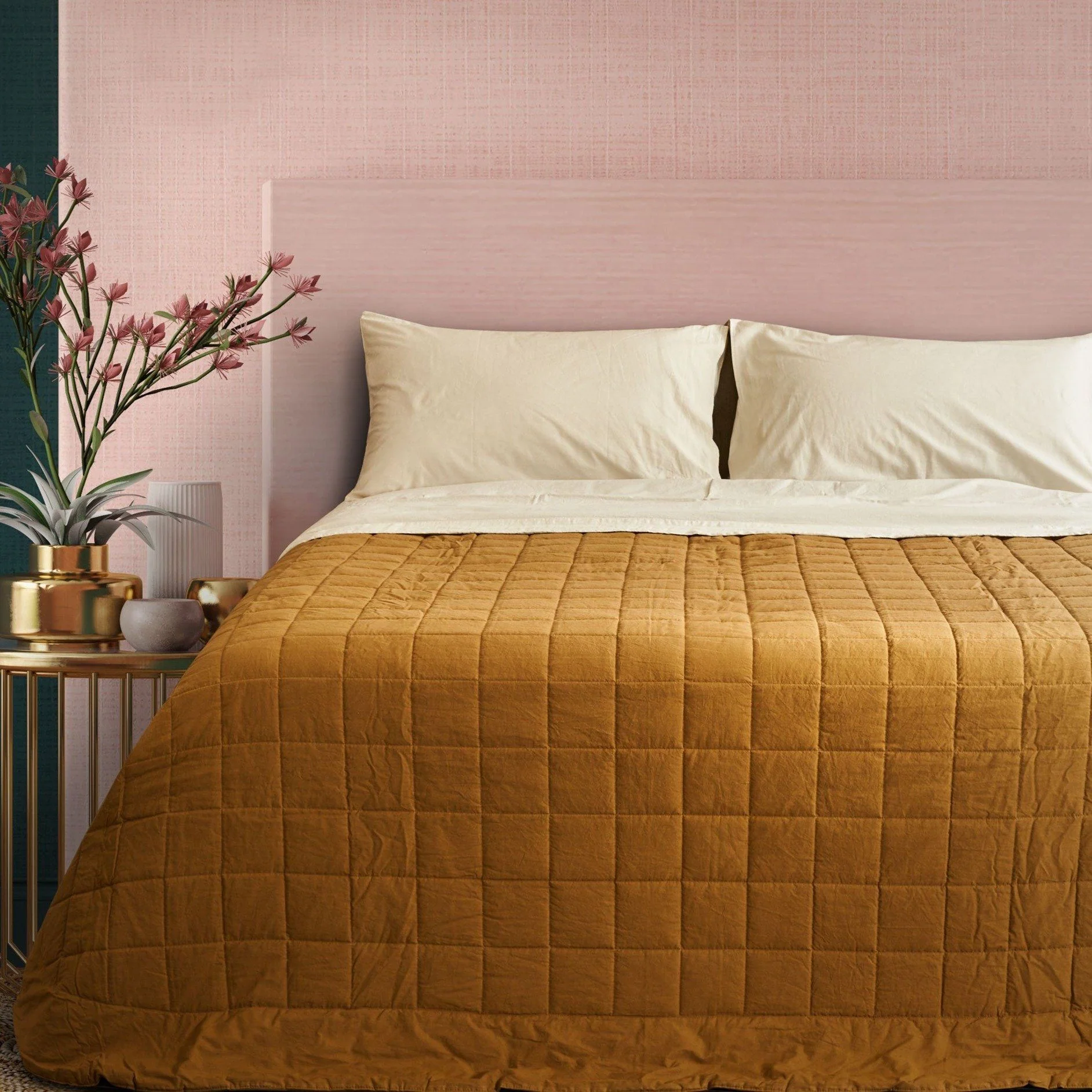 Image of Trapuntino Leggero in Puro Cotone <br>Tinto in Capo - <b>Atlantico