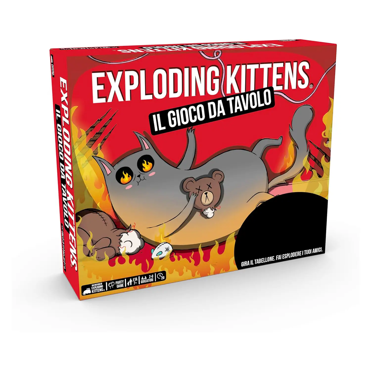 Exploding Kittens Gioco da Tavolo 3D – Caos, Gattini e Divertimento Esplosivo!
