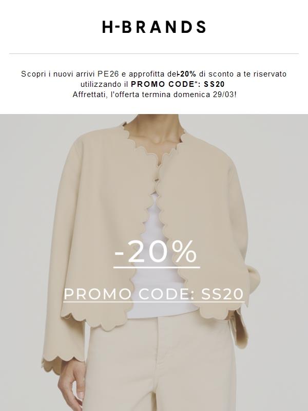 -20% su PE26: solo per pochi giorni ⏰