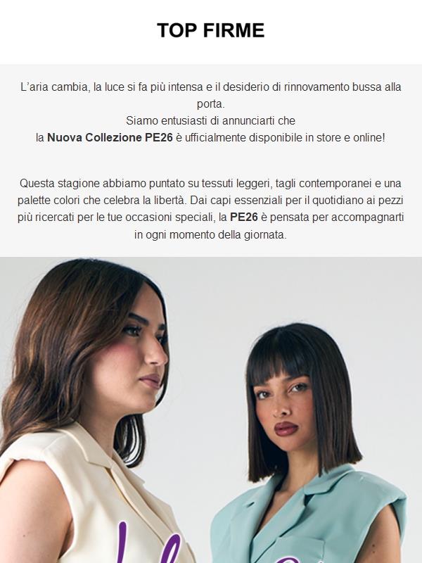 Finalmente Online: La Primavera-Estate 2026 è qui!