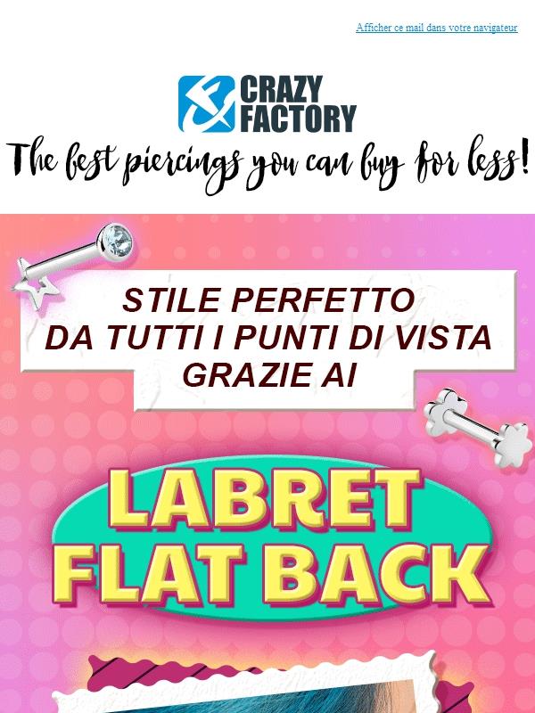 Labret flatback, ora ancora più personalizzati 🔄, !