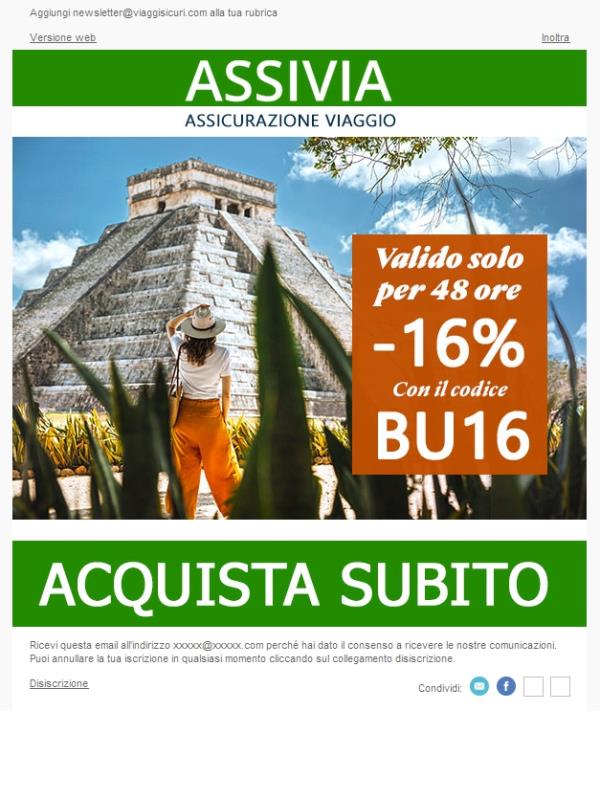 - 16% su tutte le nostre polizze!