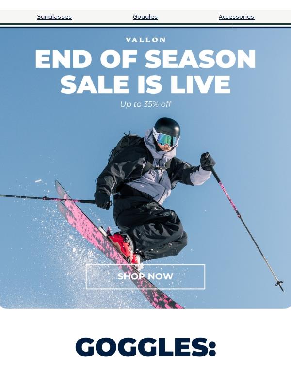 The End of Season Sale is live!