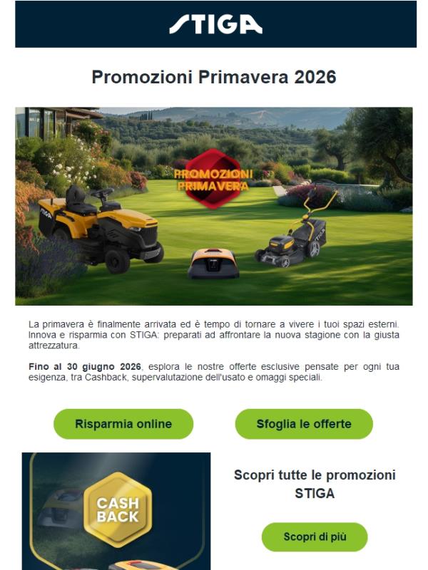 🌱 Promozioni Primavera 2026