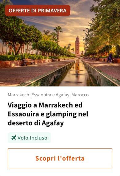 Viaggio a Marrakech ed Essaouira e glamping nel deserto di Agafay