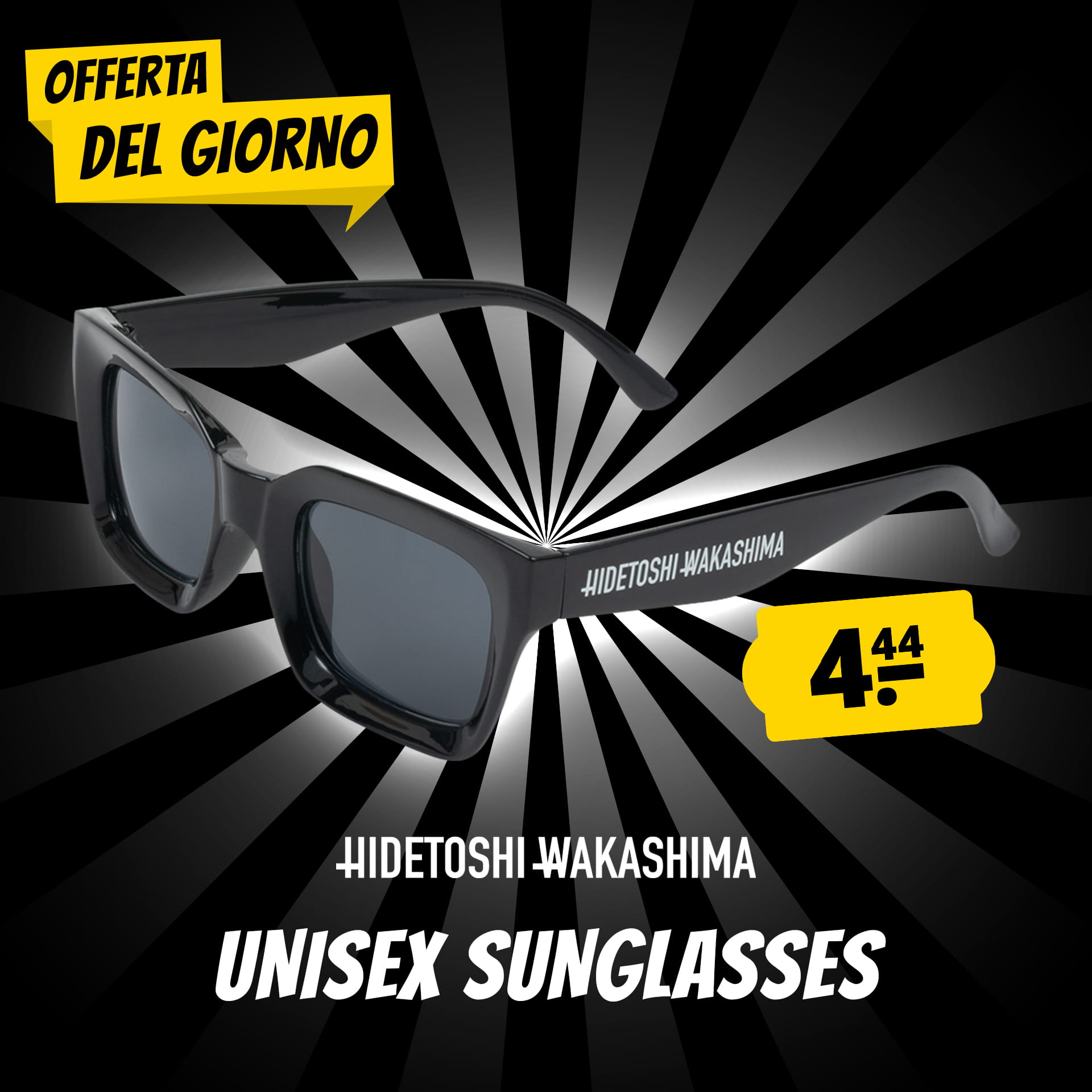 hidetoshi wakashima sendai unisex occhiali da sole