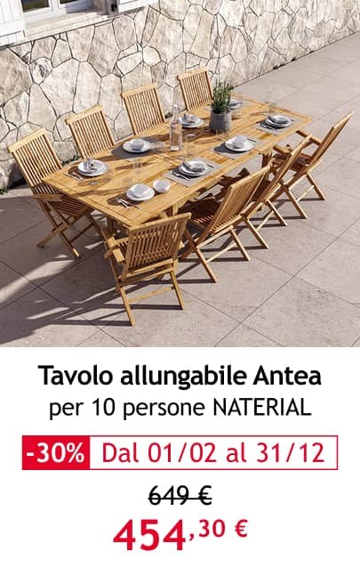 Tavolo allungabile Antea per 10 persone NATERIAL - 454,30&euro;