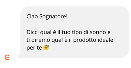 Ciao Sognatore! Dicci qual è il tuo tipo di sonno e ti diremo qual è il prodotto ideale per te