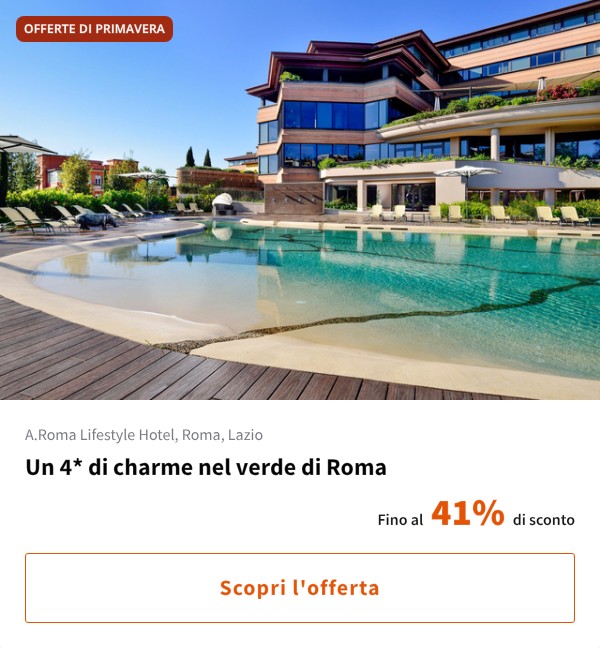 Un 4* di charme nel verde di Roma