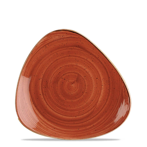 26.5x26.5 cm - Stonecast Piatto Piano Triangolare In Porcellana Vetrificata